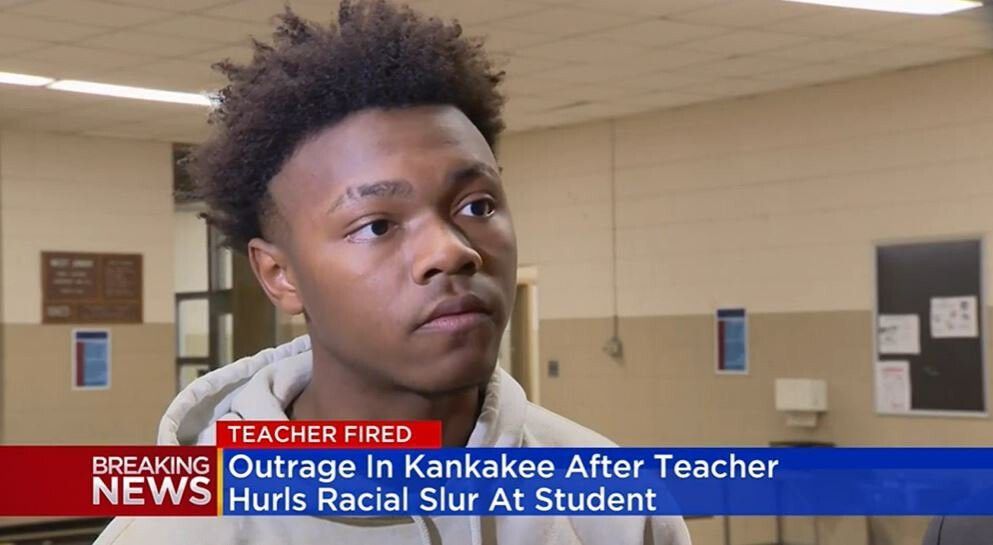 <i>WBBM</i><br/>The 15-year-old student said he was shocked to hear the racial slur come from his teacher's mouth.