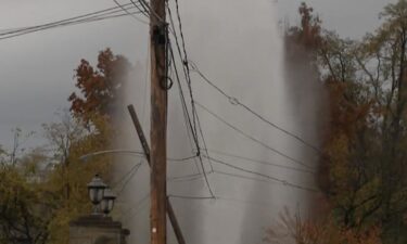 A water main break in Baldwin this morning left one home without water. On a rainy morning