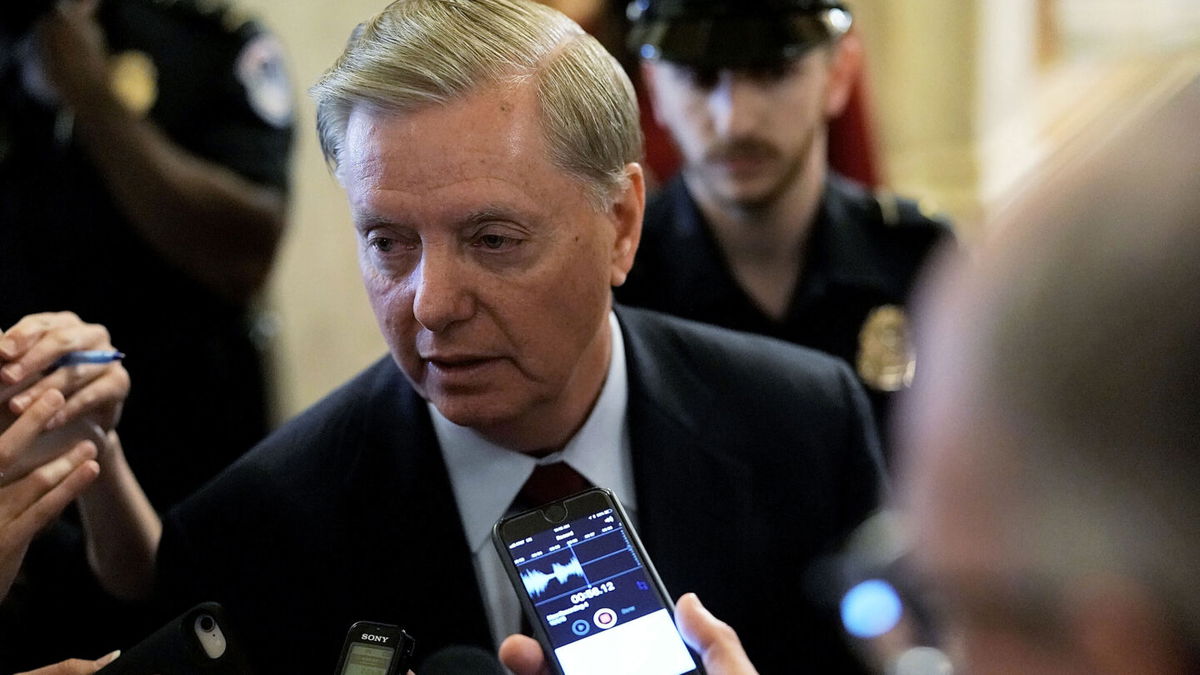 <i>Alex Wong/Getty Images</i><br/>Sen. Lindsey Graham