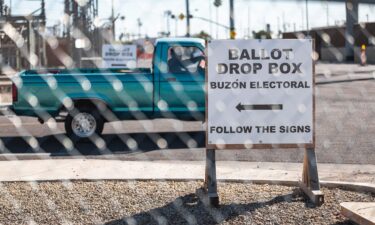 Fences surround the Maricopa County Tabulation and Elections Center (MCTEC) in Phoenix