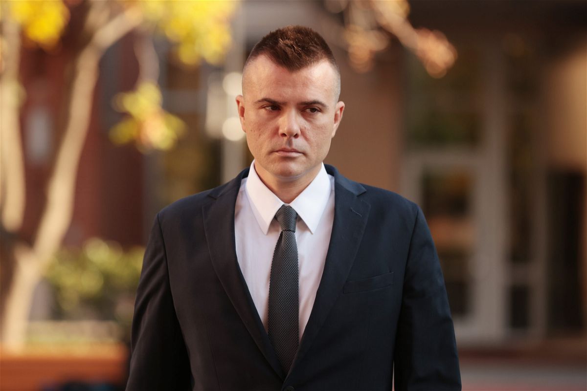 <i>Chip Somodevilla/Getty Images</i><br/>Russian analyst Igor Danchenko arrives at the Albert V. Bryan U.S. Courthouse before being arraigned in November 2021 in Alexandria