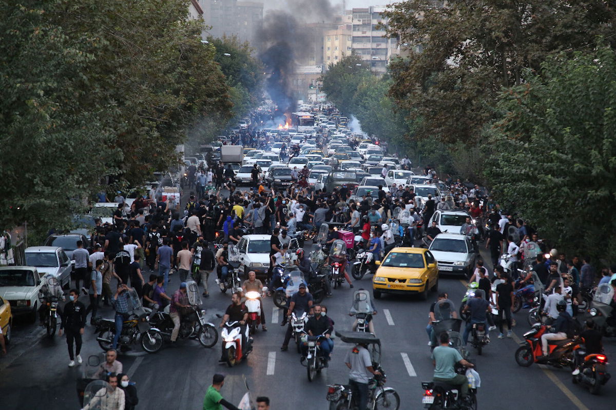 <i>Stringer/AFP/Getty Images</i><br/>A picture obtained by AFP outside Iran on September 21