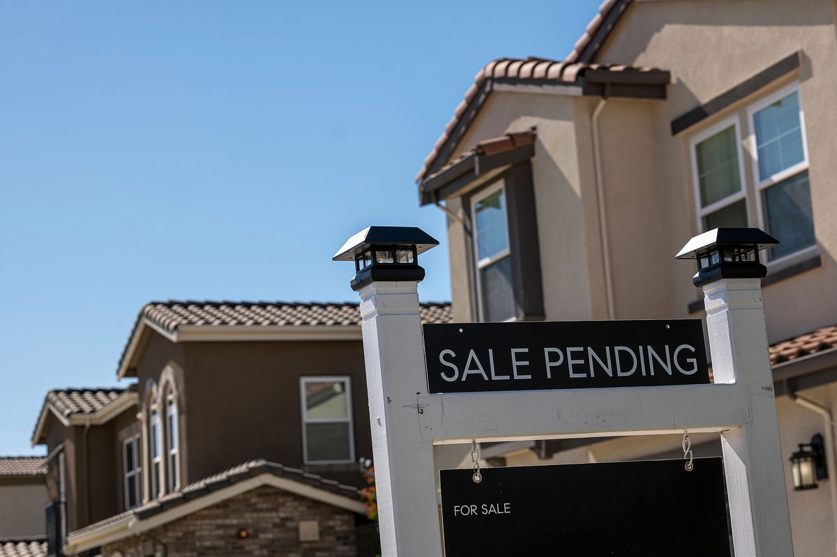 <i>David Paul Morris/Bloomberg/Getty Images</i><br/>American home sales declined for the eighth month in a row in September . Pictured is a home for sale in Morgan Hill