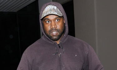 Kanye West is seen on October 21 in Los Angeles