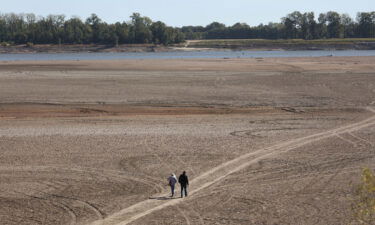 Photos and satellite imagery from the central United States show how the region’s worst drought in at least a decade has pushed the Mississippi River and its tributaries to drop to record lows and pictured the Mississippi River on October 18