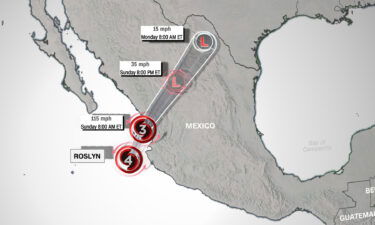 Hurricane Roslyn has strengthened into a major Category 4 storm.