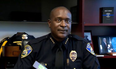Stockton Police Chief Stanley McFadden speaks during a news conference on October 1.