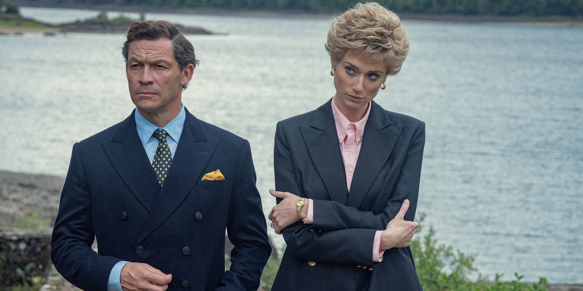 <i>Netflix</i><br/>Dominic West as Charles and Elizabeth Debicki as Diana in Season 5 of 