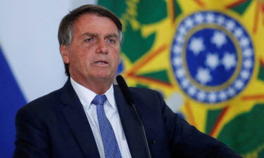 Brazil's President Jair Bolsonaro speaks during a ceremony in Brasilia