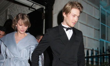 Taylor Swift (left) and Joe Alwyn are pictured here in London in February 2019. Swift and Alwyn appear to have collaborated on tracks of Swift's tenth album 'Midnights.'