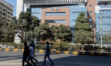 Indian regulators hit Google with $162 million fine over anti-competitive practices. Pictured is the Google office building in Hyderabad