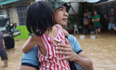 Tropical Storm Nalgae has killed at least 45 people and injured dozens more in the Philippines