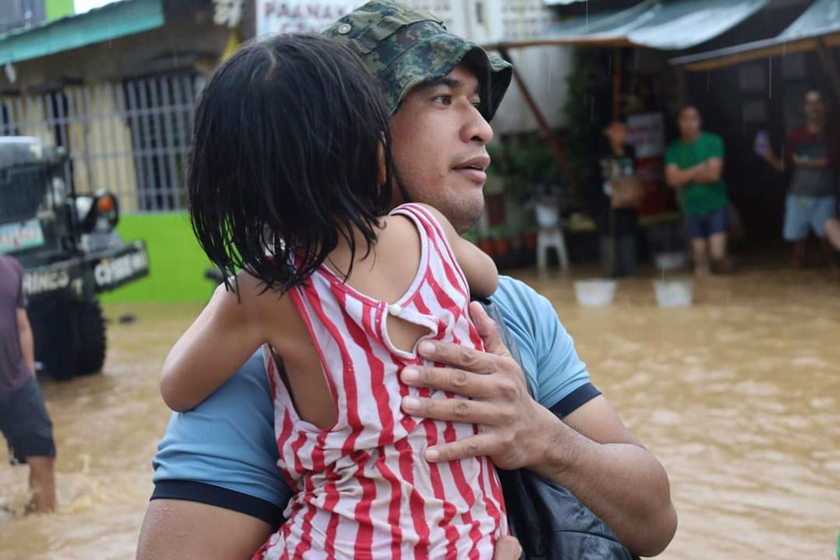 <i>Philippine Coast Guard/AP</i><br/>Tropical Storm Nalgae has killed at least 45 people and injured dozens more in the Philippines