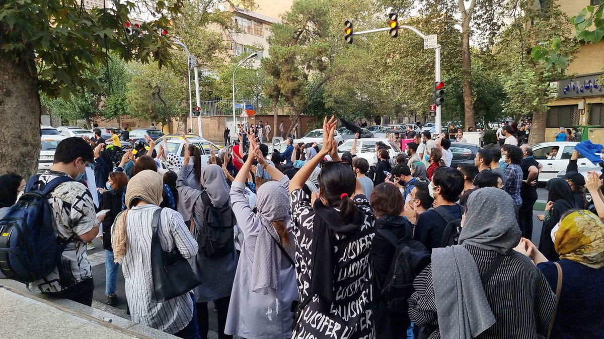 <i>Getty Images</i><br/>The United States issued sanctions on seven senior Iranian officials October 6 over the Iranian government's violent crackdown on mass protests and restrictions on internet access in the country.