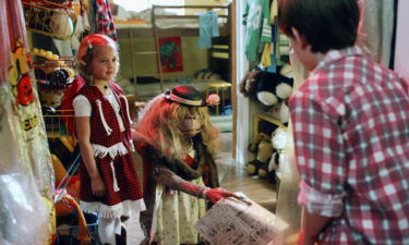 Drew Barrymore and  Henry Thomas in "E.T."