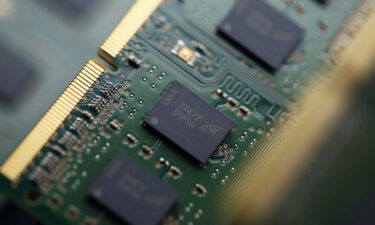 Micron Technology Inc. chips are arranged for a photograph in Tokyo