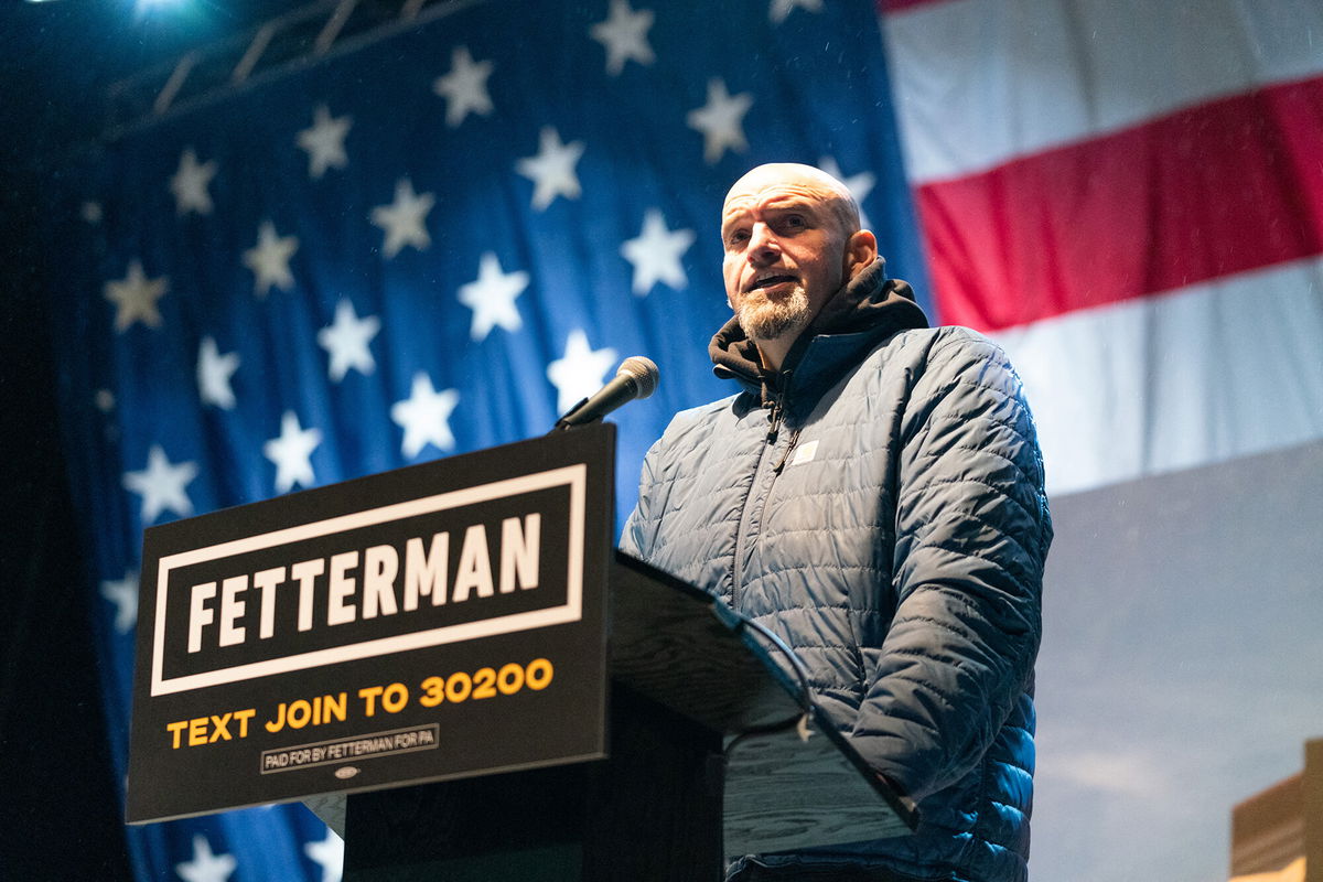 <i>Branden Eastwood/AFP/Getty Images</i><br/>Democrat John Fetterman