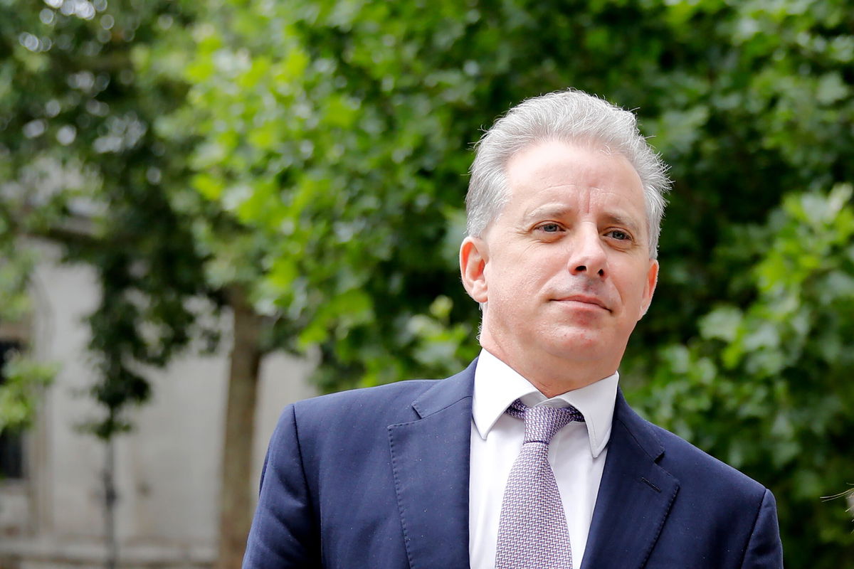 <i>Tolga Akmen/AFP/Getty Images</i><br/>Former UK intelligence officer Christopher Steele arrives at the High Court in London in July 2020. The FBI offered retired Steele 