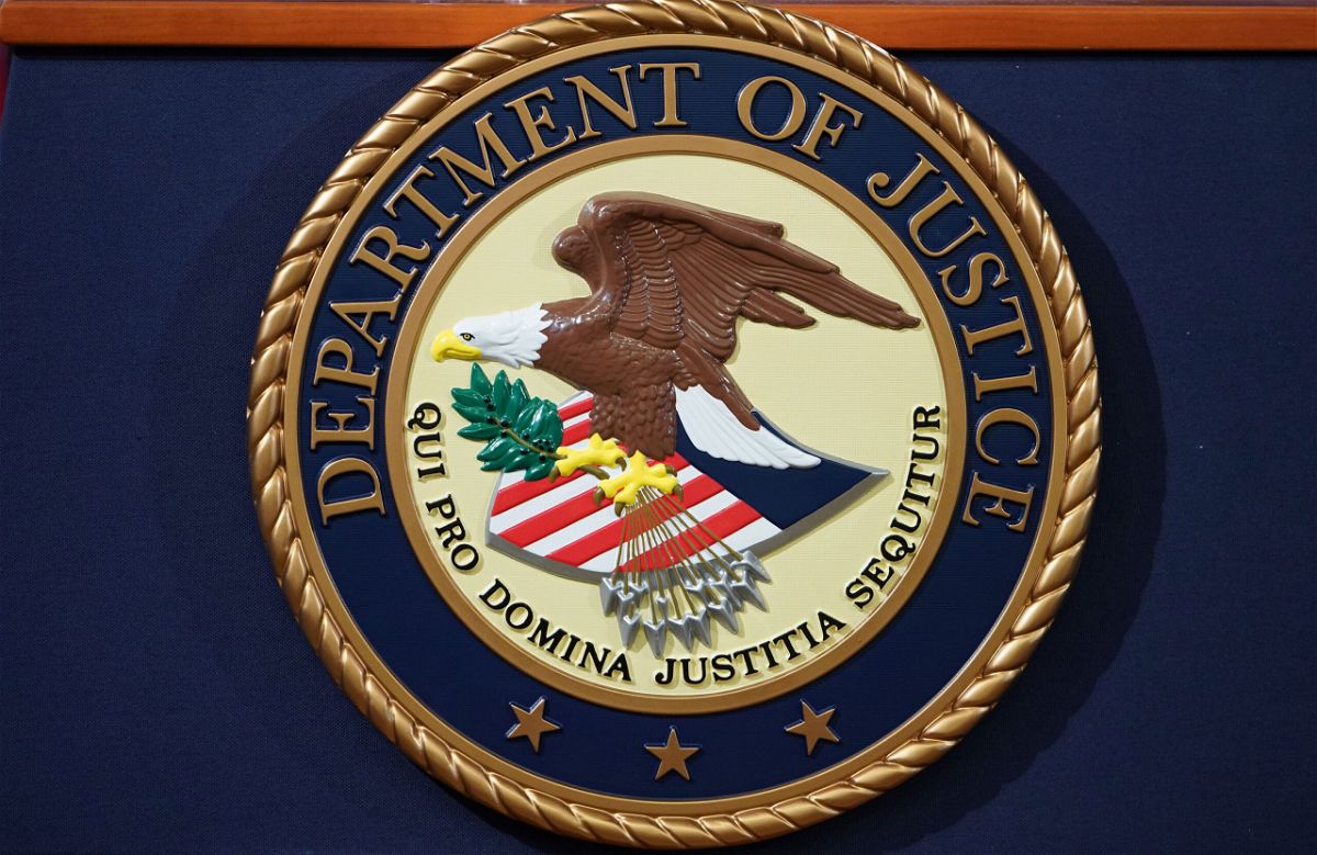 <i>Mandel Ngan/AFP/Getty Images</i><br/>The Department of Justice seal is seen here in Washington