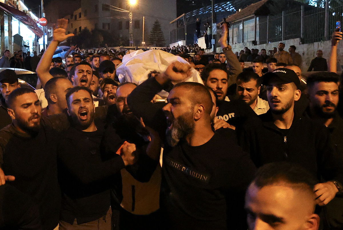 <i>Jaafar Ashtiyeh/AFP/Getty Images</i><br/>At least four Palestinians were killed during an Israeli military raid in the old city of Nablus in the West Bank on October 25