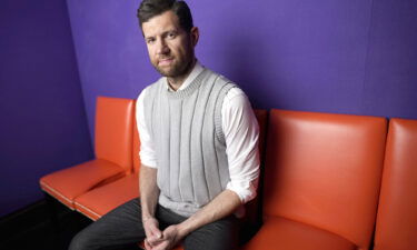 Billy Eichner poses for a portrait at the Crosby Street Hotel to promote his film "Bros" on Monday