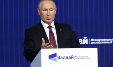 Russian President Vladimir Putin accused Western elites of playing a "dangerous