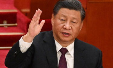 China's President Xi Jinping pictured in Beijing on October 22