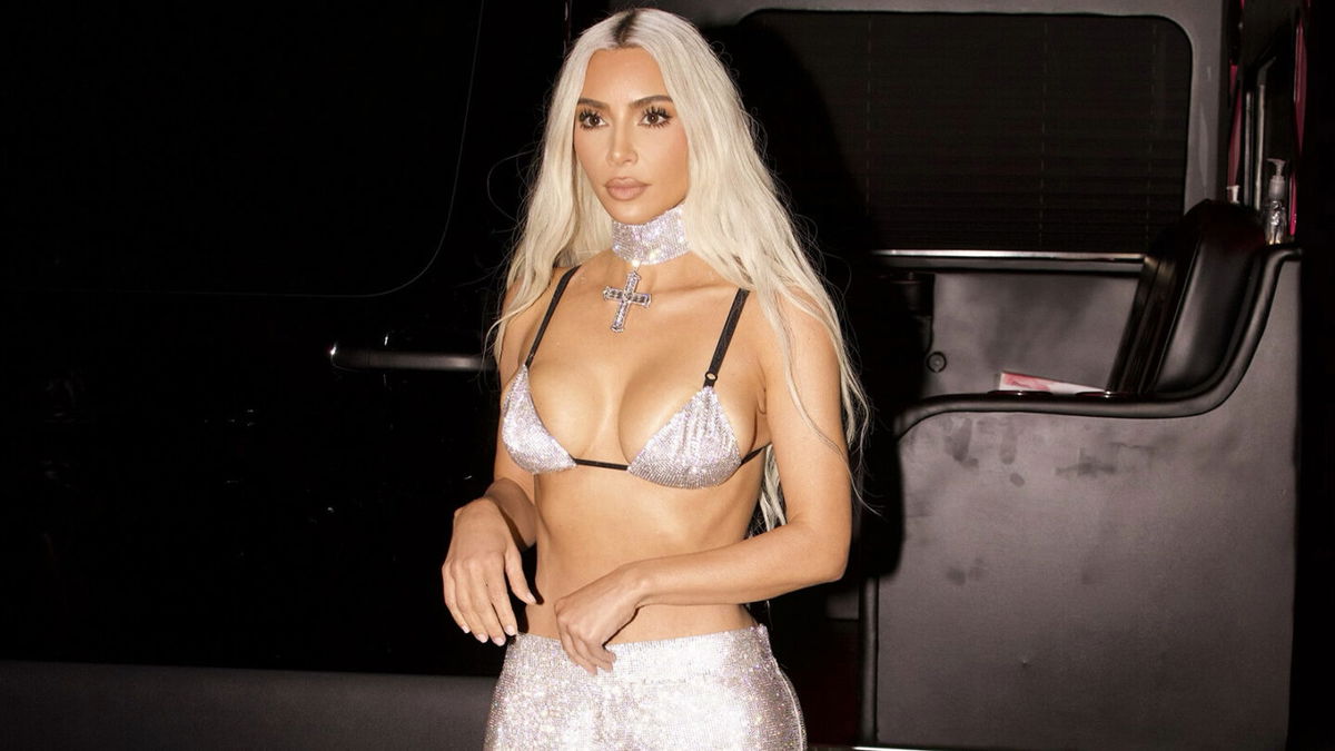 <i>Diggzy/Shutterstock</i><br/>Kim Kardashian out to celebrate her birthday.