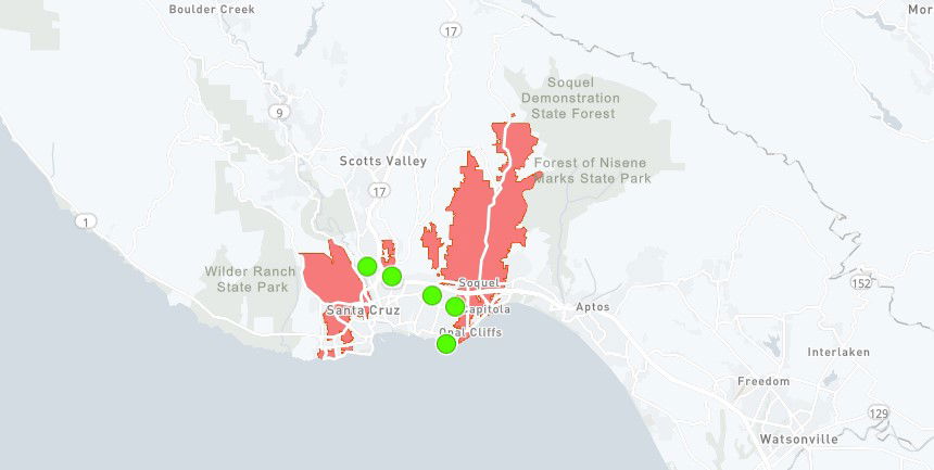 More than 17 000 without power in Santa Cruz County KION546