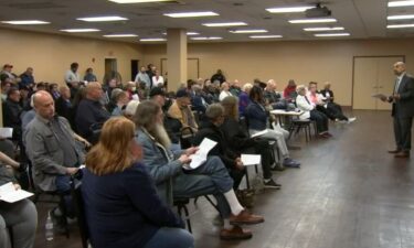 A meeting was held at Chester City Hall Wednesday night to discuss the city's financial concerns.