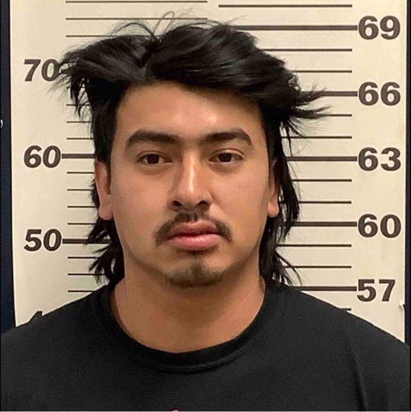 <i>Madison Co. Jail/EastIdahoNews</i><br/>Julio Cesar Fuentes Trejo has been charged after allegedly beating a pregnant woman in the car while driving