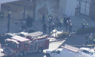 A car crashed into an Apple store in Hingham on Monday.