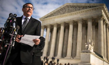 Rev. Rob Schenck speaks to reporters outside the Supreme Court in Washington