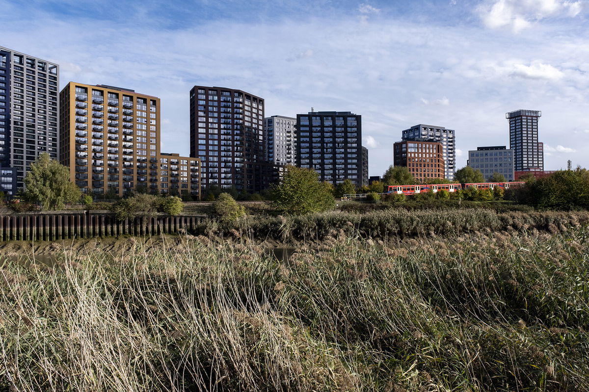 <i>Mike Kemp/In Pictures/Getty Images</i><br/>London's rental market has become a 'nightmare.' London apartment buildings are pictured here on October 17.