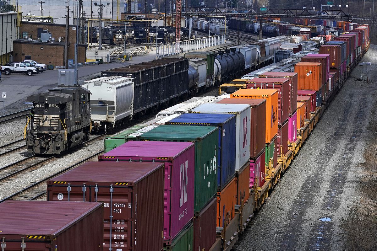 <i>Gene J. Puskar/AP</i><br/>A prolonged rail strike could create all types of shortages