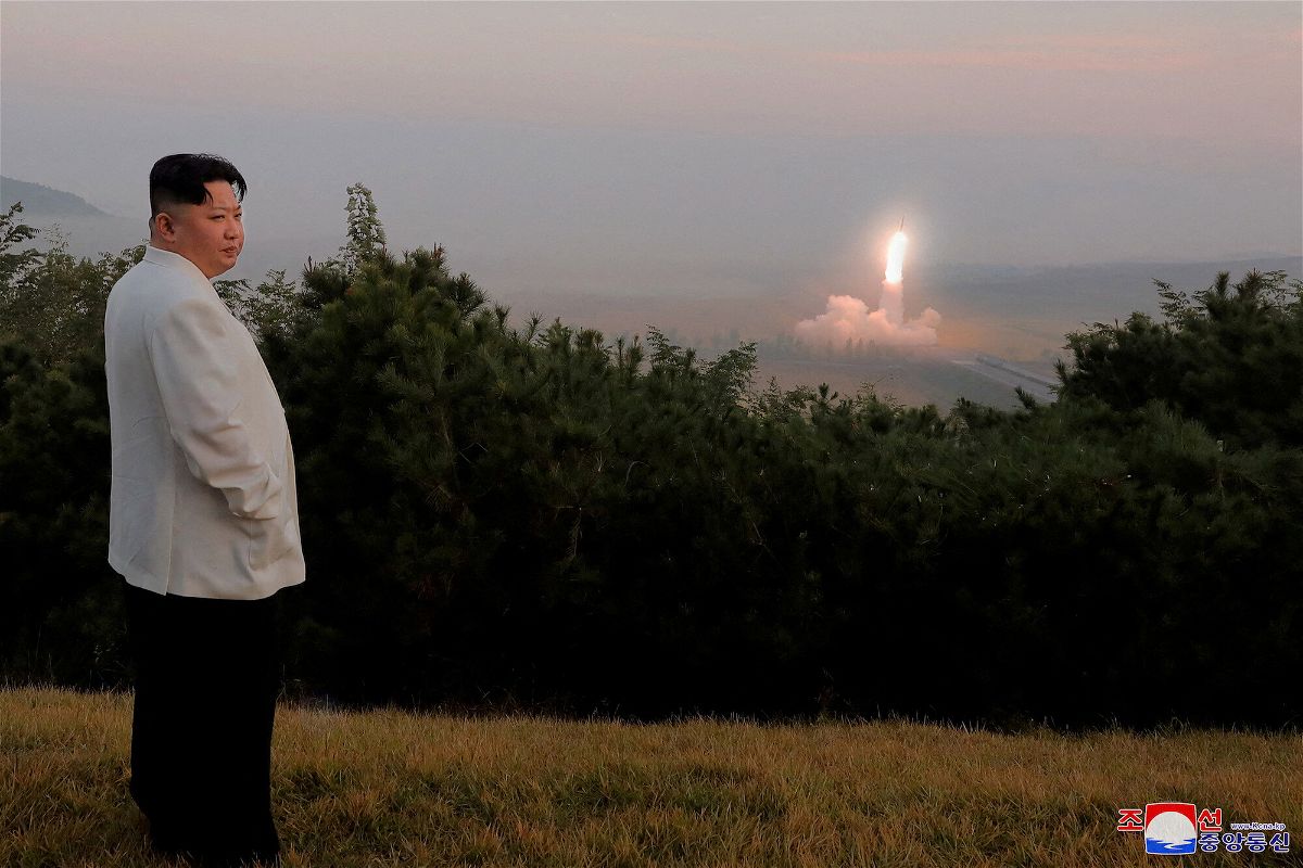 <i>KCNA/Reuters</i><br/>North Korea's leader Kim Jong Un oversees a missile launch at an undisclosed location