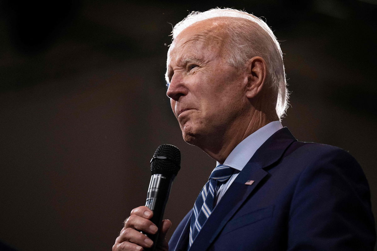 <i>Jim Watson/AFP/Getty Images</i><br/>President Joe Biden speaks at Wilkes University in Wilkes-Barre