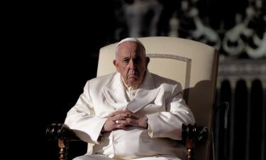 Pope Francis was secretly taped during a phone call with one of his cardinals. The Pope here attends his weekly general audience in St. Peter's Square at The Vatican on November 23.