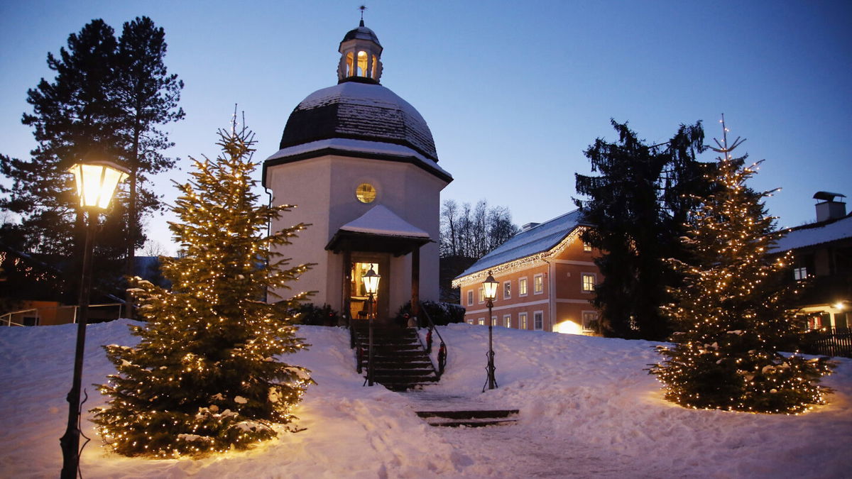 <i>Johannes Simon/Bongarts/Getty Images</i><br/>Outside view of the Silent Night Memorial Chapel on January 6