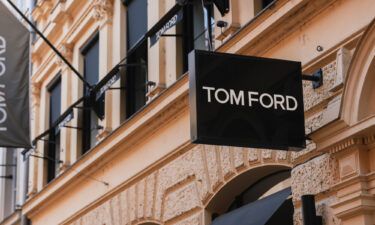 Estée Lauder is buying Tom Ford in a deal worth $2.8 billion. Pictured is a Tom Ford store on March 22
