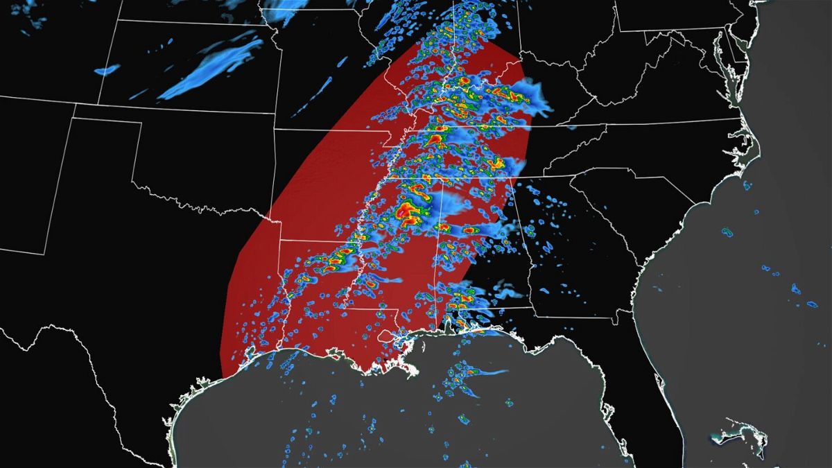 <i>CNN Weather</i><br/>The South faces possible significant tornadoes