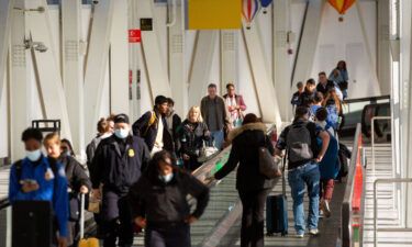 Travelers at Terminal 5 at John F. Kennedy International Airport (JFK) ahead of the Thanksgiving holiday in New York