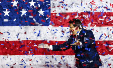 Florida Gov. Ron DeSantis celebrates at an election night party in Tamp on November after winning his race for reelection. DeSantis insisted a statement victory in his bid for a second term needed to precede any discussion of 2024.