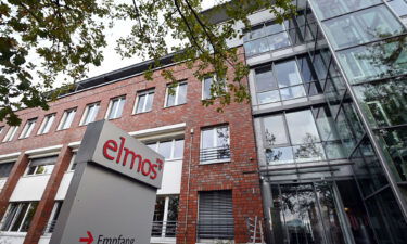 The headquarters of German chip manufacturer Elmos Semiconductor in Dortmund is pictured here.