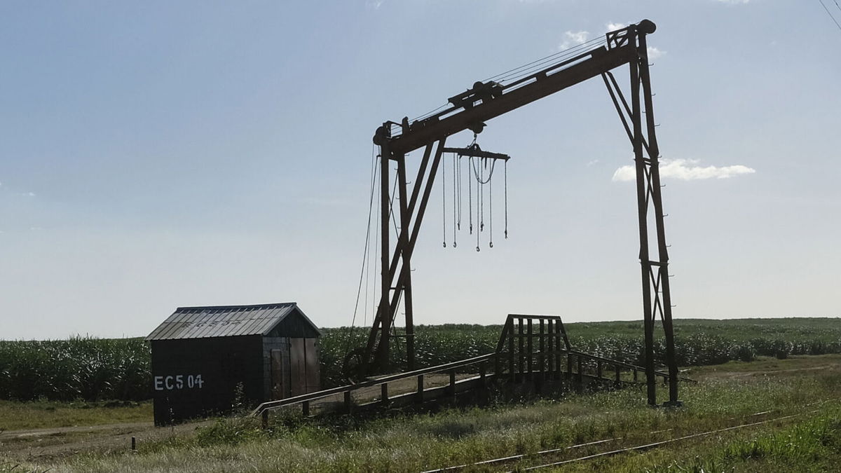 <i>Matias Delacroix/AP</i><br/>A machine where the sugar cane is weighed is shown in La Romana