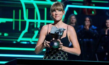 Taylor Swift fans are angry at Ticketmaster. The singer here accepts an award onstage during the MTV Europe Music Awards 2022 on November 13