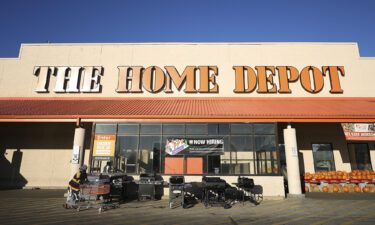A general view of the Home Depot branch on September 23 in Philadelphia