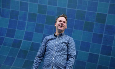 Mike Birbiglia is seen on stage during the curtain call for "The Old Man & The Pool" during opening night on November 13.