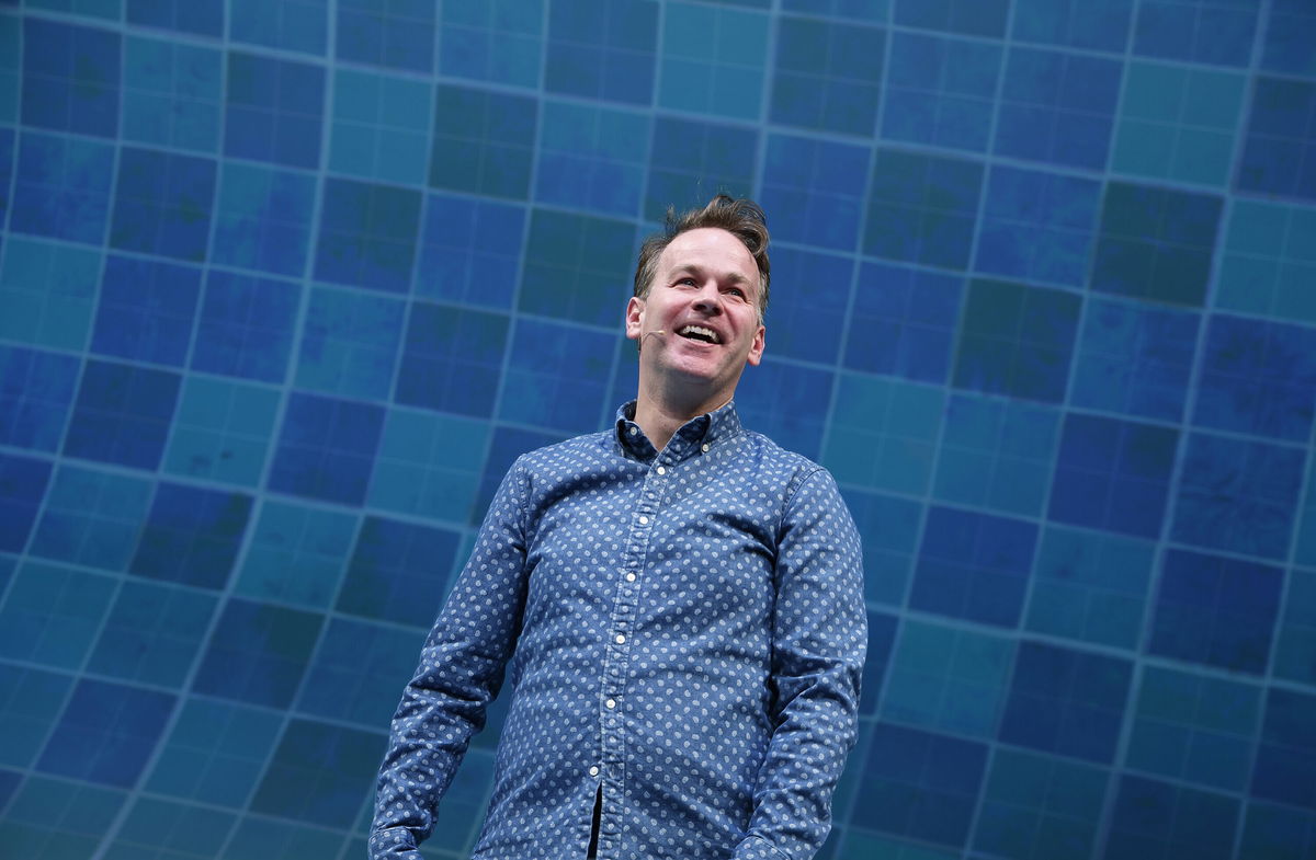 <i>John Lamparski/Getty Images</i><br/>Mike Birbiglia is seen on stage during the curtain call for 