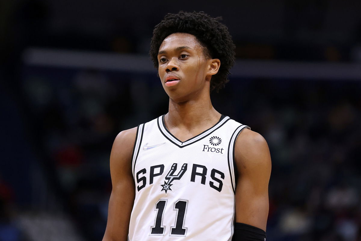 <i>Jonathan Bachman/Getty Images</i><br/>A sports psychologist has filed a lawsuit accusing former San Antonio Spurs player Joshua Primo of exposing himself during therapy sessions. Primo is pictured here in New Orleans